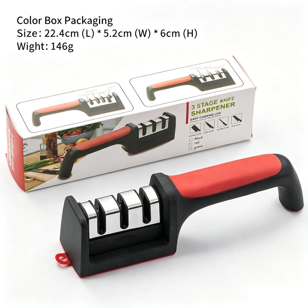 3-Stage Kitchen Knife Sharpener