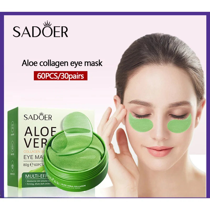 Aloe Vera Hydrogel Eye Patches – 60 Pieces