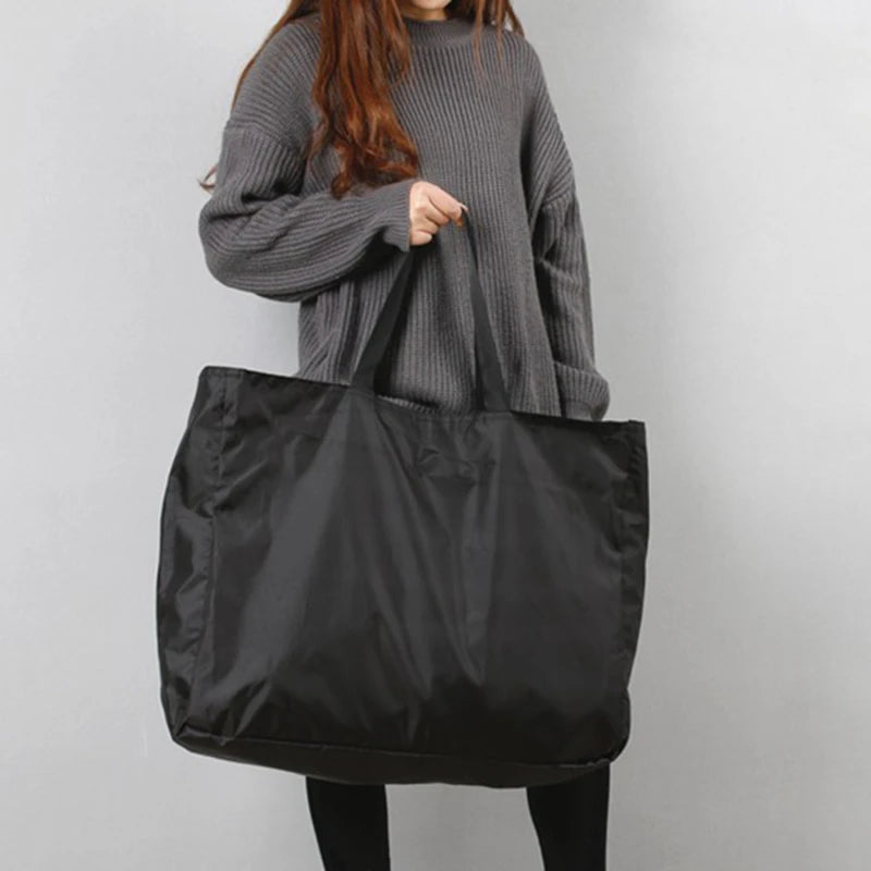 Reusable Zippered Shopping Tote – Large Capacity