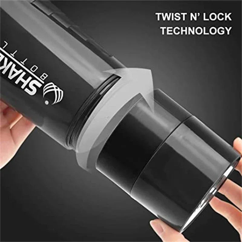500ml Protein Shaker Bottle with Storage Compartment