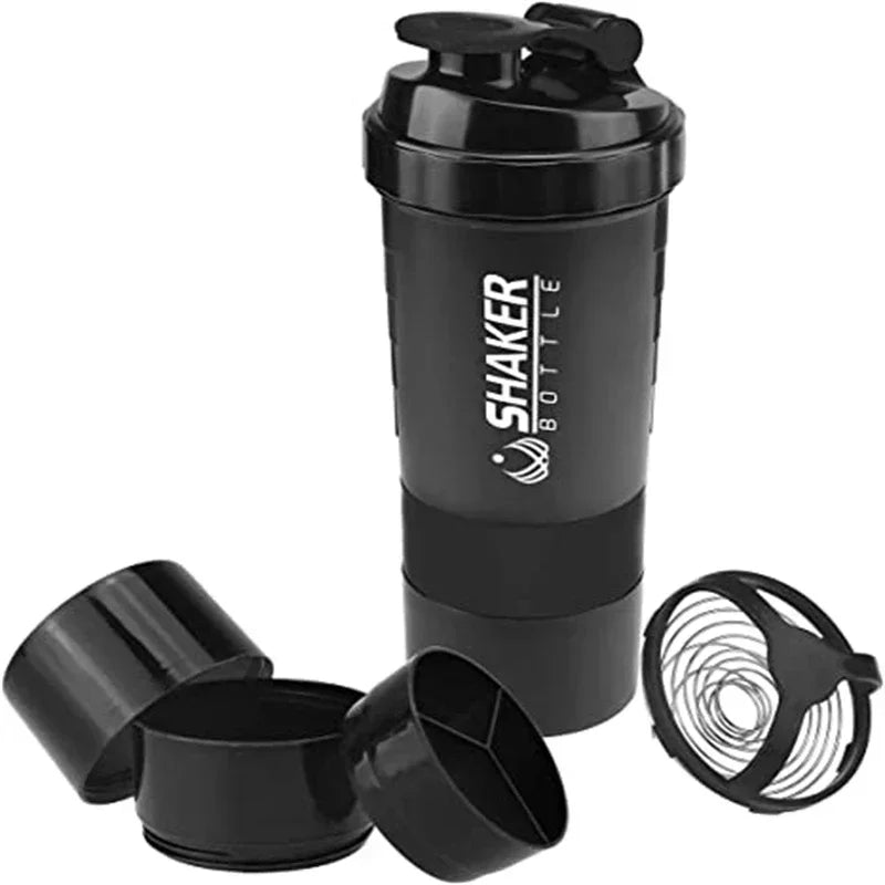 500ml Protein Shaker Bottle with Storage Compartment