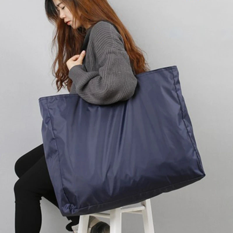 Reusable Zippered Shopping Tote – Large Capacity