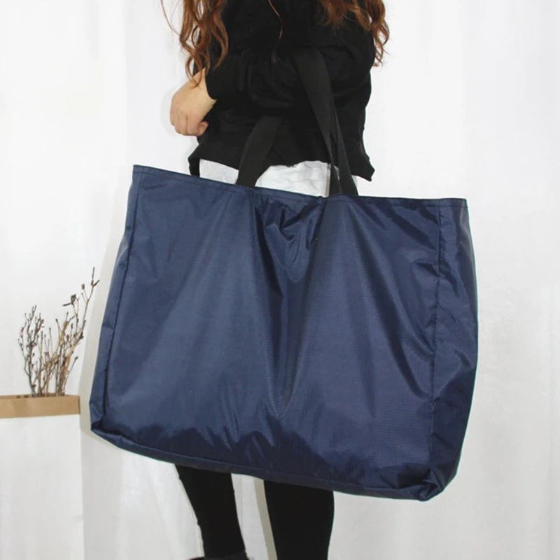 Reusable Zippered Shopping Tote – Large Capacity