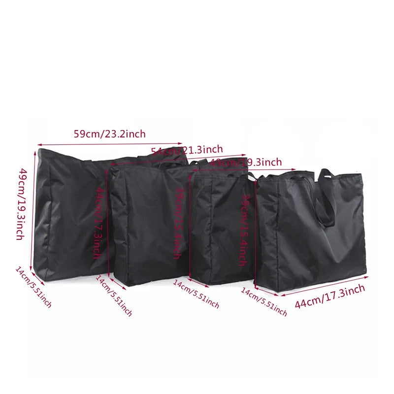 Reusable Zippered Shopping Tote – Large Capacity