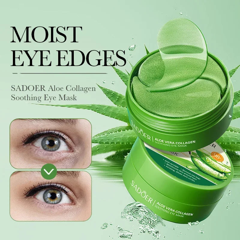 Aloe Vera Hydrogel Eye Patches – 60 Pieces